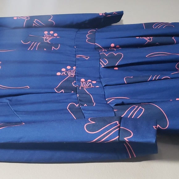 Women's Floral Evening Flare Vintage Midi Dress 3/4 Sleeve with Pockets - Picture 10 of 15